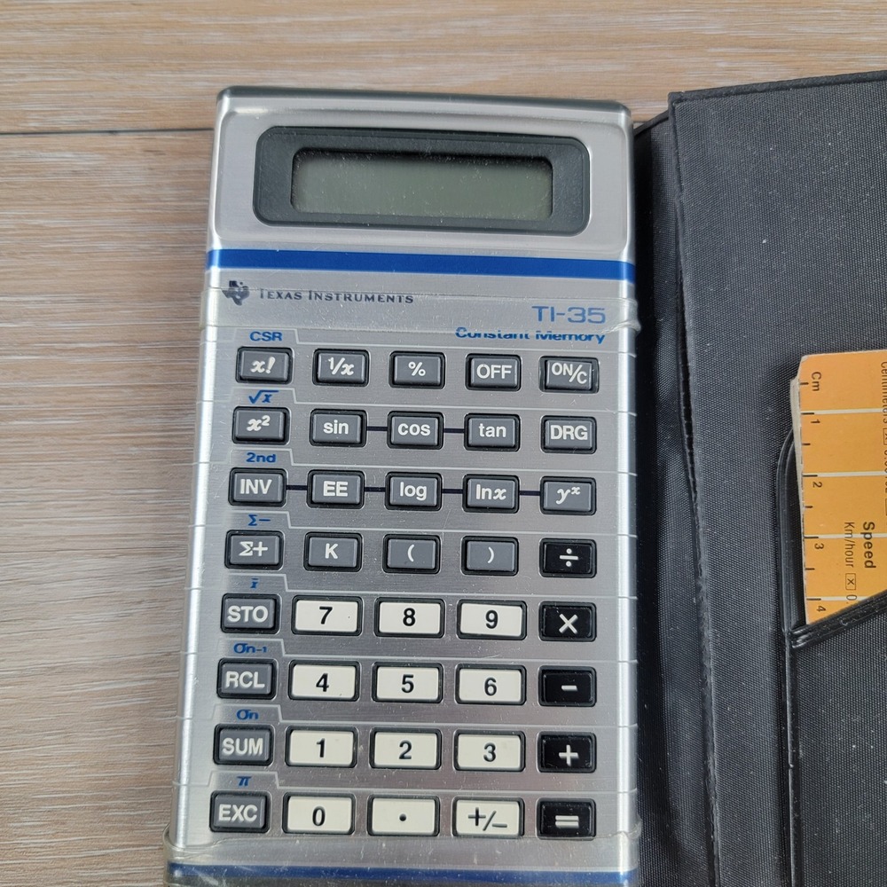 Texas Instruments TI-35 Constant Memory Scientific Calculator No Batt Tested
